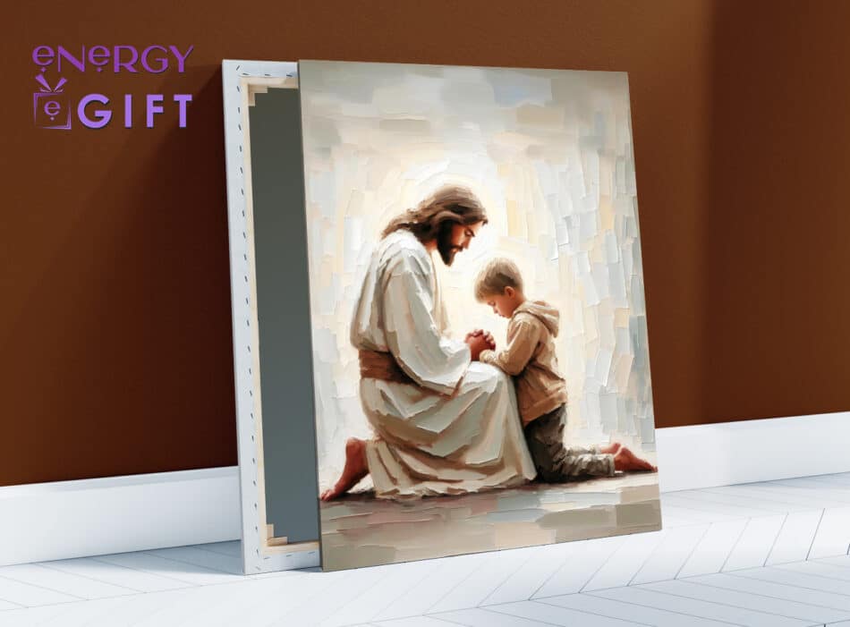 Tablou Canvas religios Iisus hristos in rugaciune