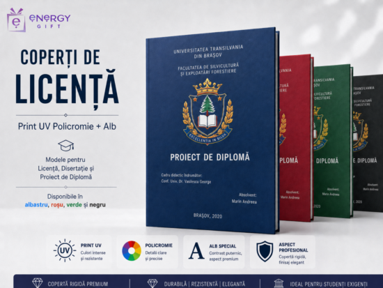 copertă licență personalizată pentru lucrare