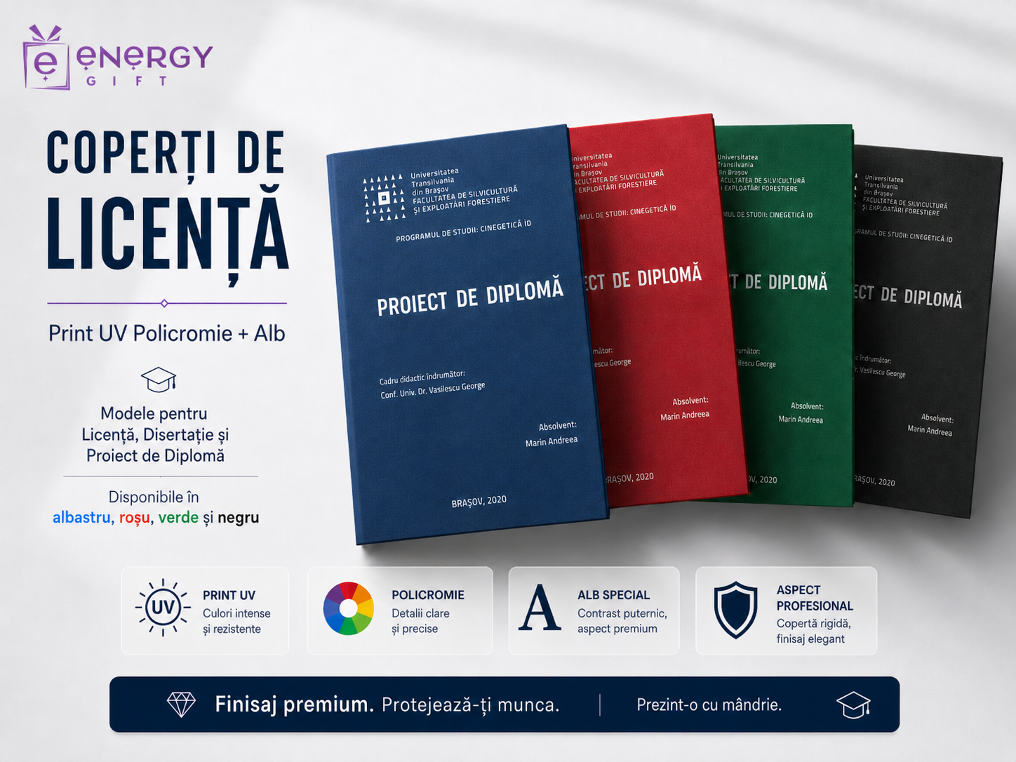 copertă lucrare licență personalizată