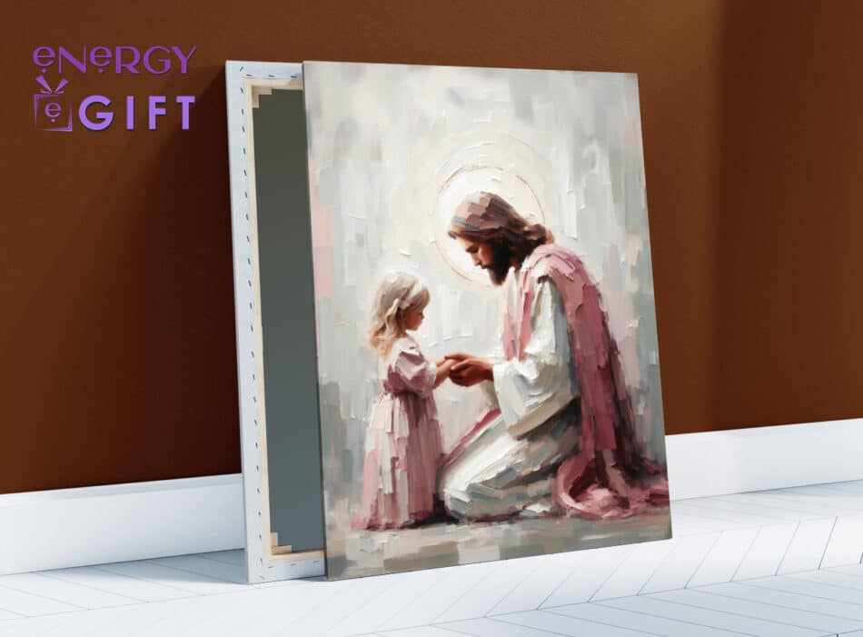 Tablou Canvas religios Iisus hristos si copii