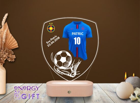 Lampa Led 3D Personalizata – Fotbal FCSB