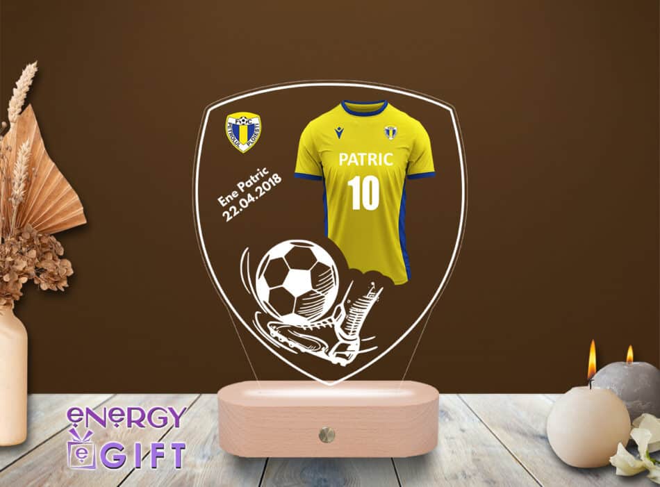 Lampa Led 3D Personalizata – Fotbal FC Petrolul Ploiești