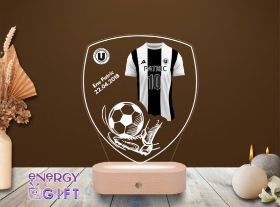 Lampa Led 3D Personalizata – Fotbal FC Universitatea Cluj
