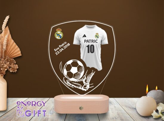 Lampa Led 3D Personalizata – Fotbal Real Madrid CF