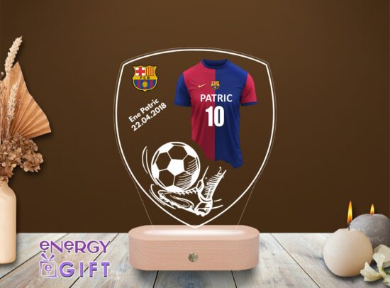 Lampa Led 3D Personalizata – Fotbal FC Barcelona