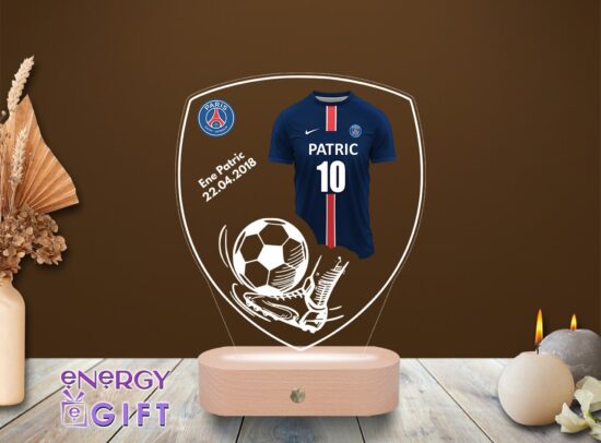 Lampa Led 3D Personalizata – Fotbal Paris Saint-Germain