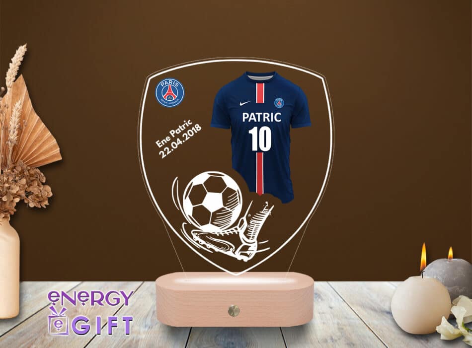 Lampa Led 3D Personalizata – Fotbal Paris Saint-Germain