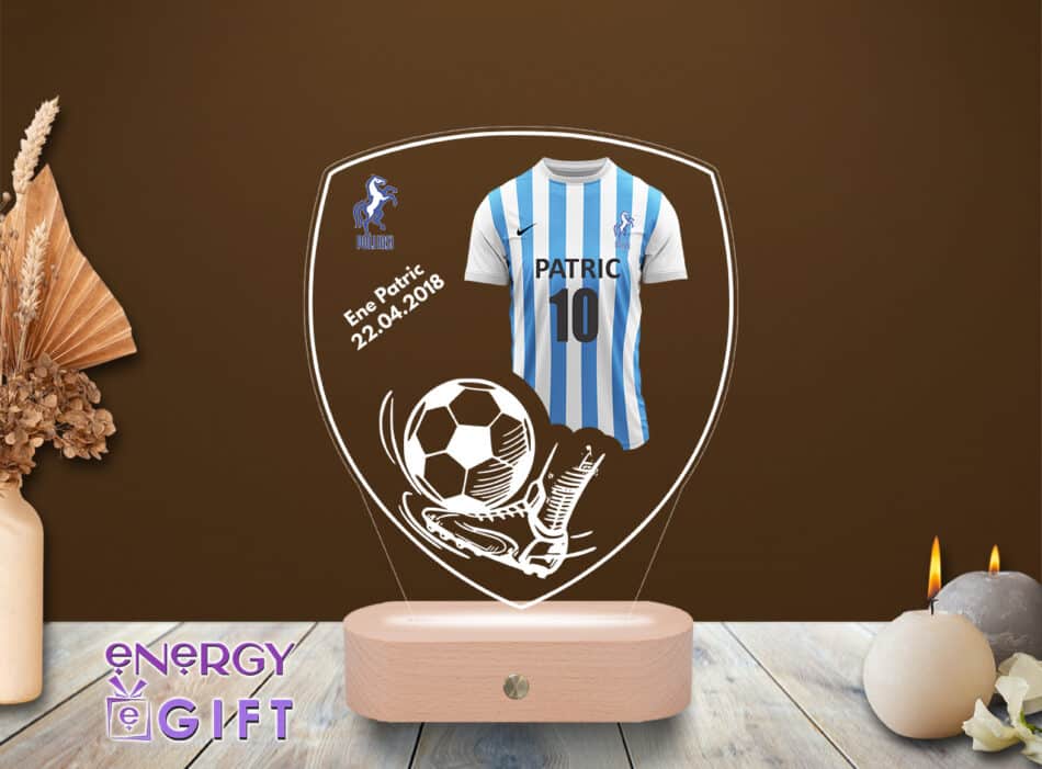 Lampa Led 3D Personalizata – Fotbal FC Politehnica Iași