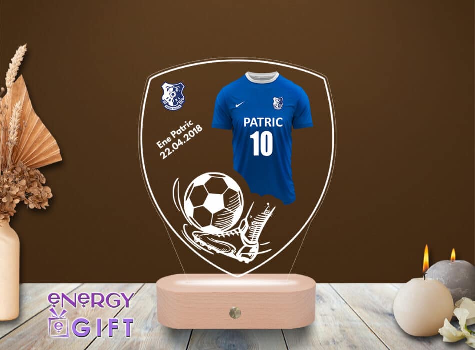 Lampa Led 3D Personalizata – Fotbal FC Farul Constanța