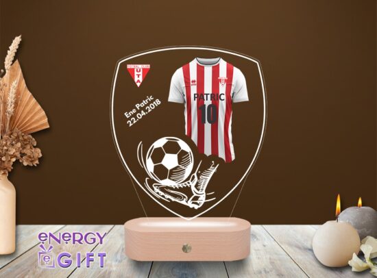 Lampa Led 3D Personalizata – Fotbal FC UTA Arad
