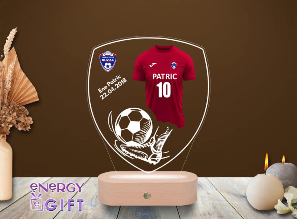 Lampa Led 3D Personalizata – Fotbal Club Buzau