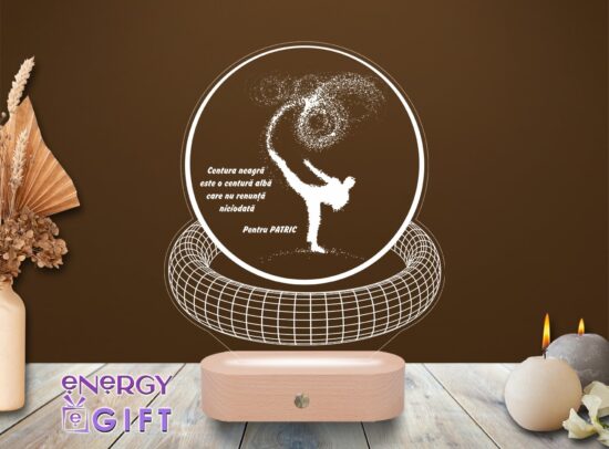 lampa led 3d personalizata sport karate