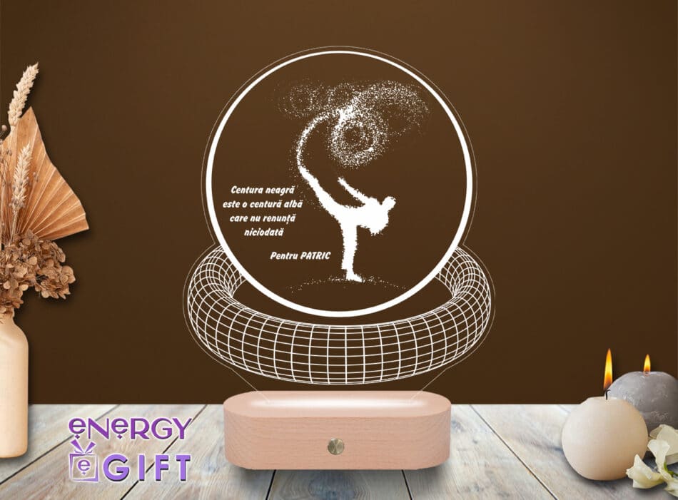 lampa led 3d personalizata sport karate
