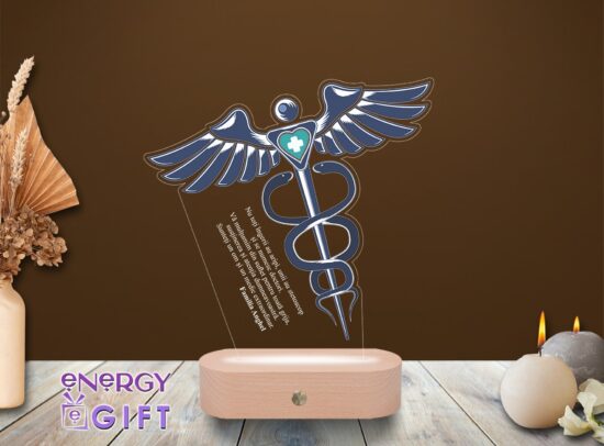 lampa led 3d personalizata doctor de familie