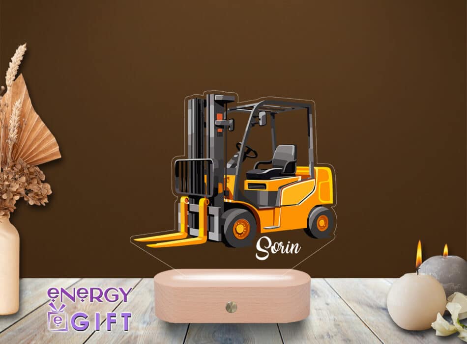 Lampă LED 3D personalizată prin printare – design moto pentru pasionați de motostivuitoare