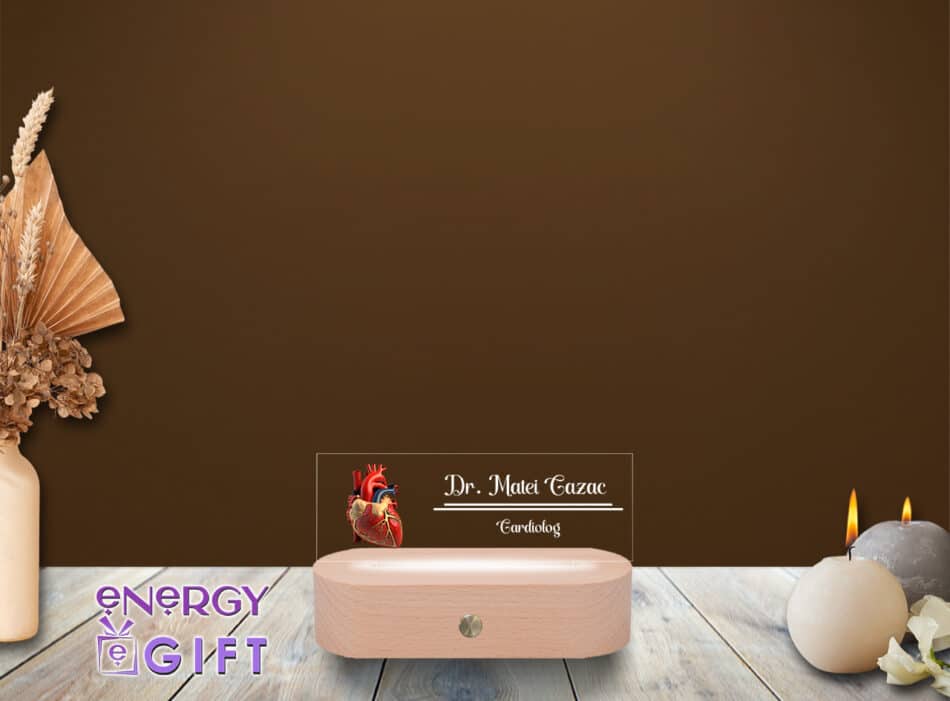 lampa led 3d birou cardiolog