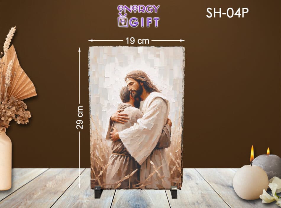 Tablou Piatra Religios ardezie Iisus hristos ortodox