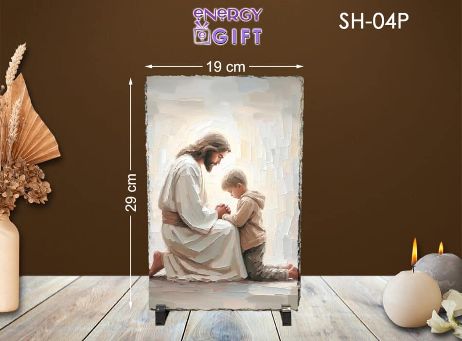 Tablou Piatra Religios ardezie nasterea domnului ortodox