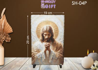 Tablou Piatra Religios ardezie icoana Iisus hristos ortodox