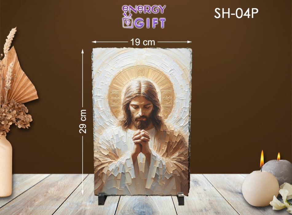 Tablou Piatra Religios ardezie icoana Iisus hristos ortodox