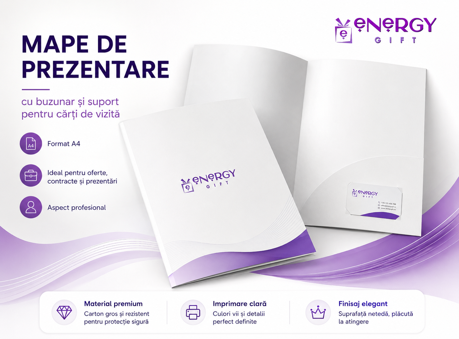 printare mape de prezentare personalizate