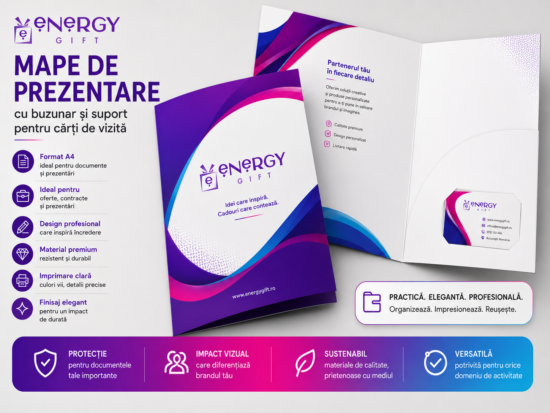 mape de prezentare personalizate cu design profesional