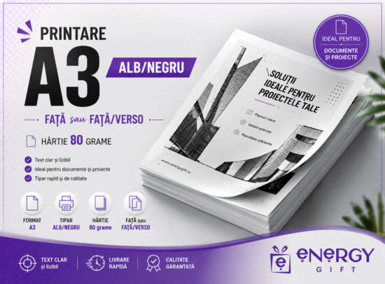 printare A3 alb-negru pentru documente