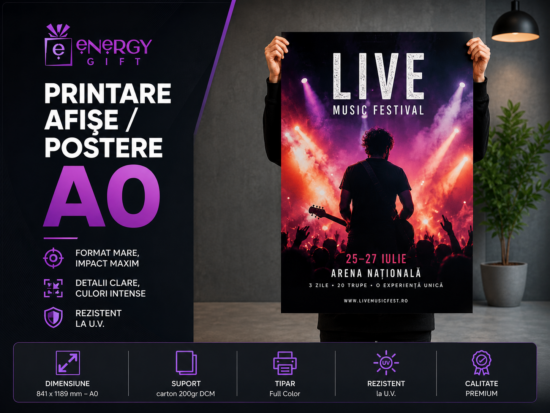 printare afise postere A0 full color carton 200 gr DCM