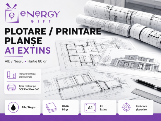 printare plotare planse A1 extins alb-negru hartie 80 gr