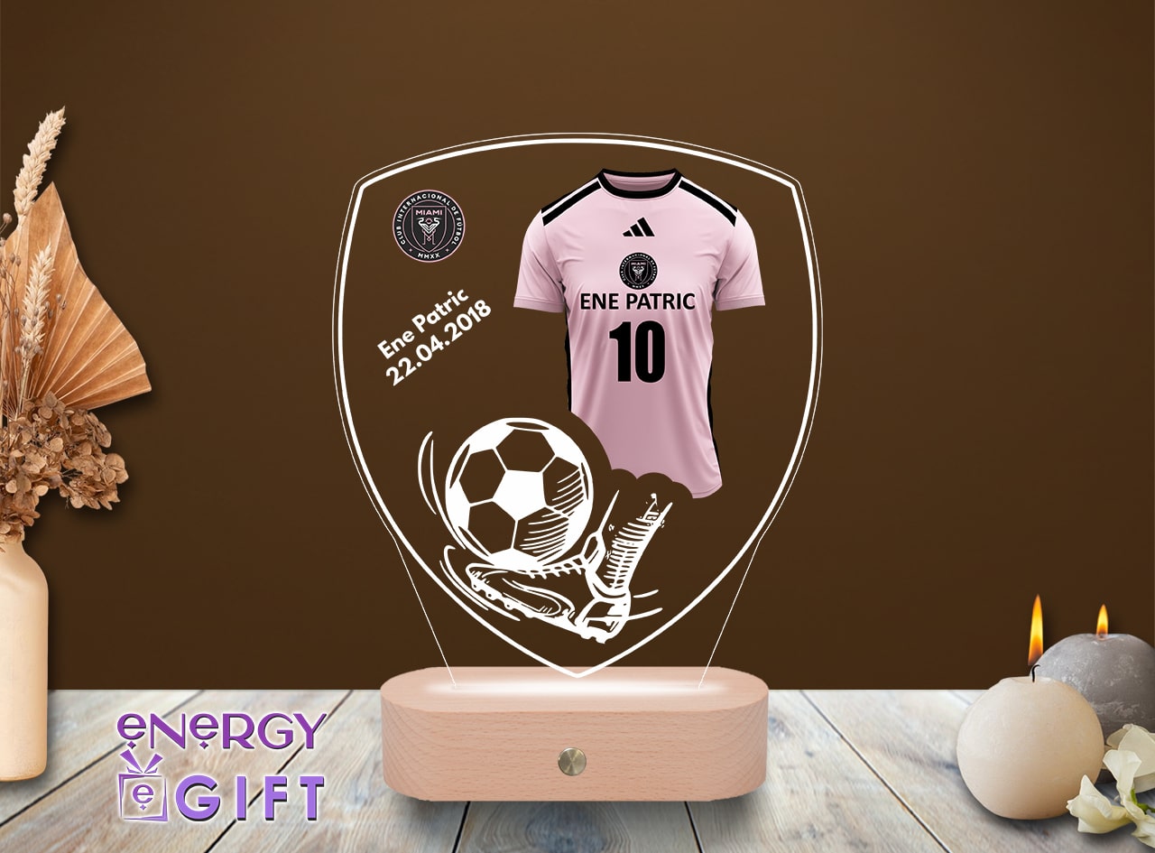 lampă LED personalizată sport fotbal Lionel Messi