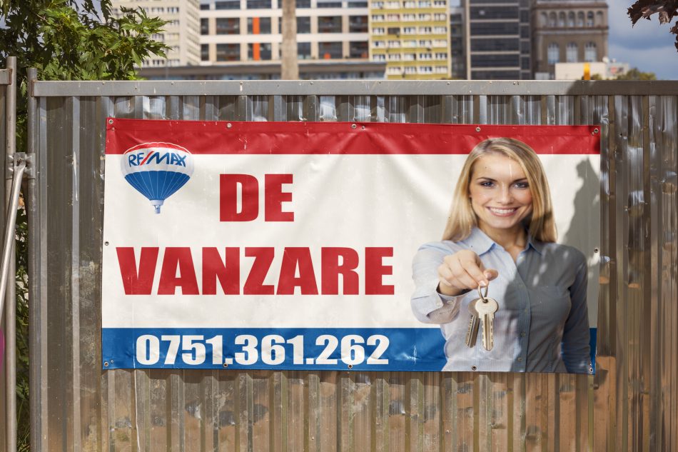 banner 70x100 cm print UV Mimaki pe PVC pentru reclame comerciale