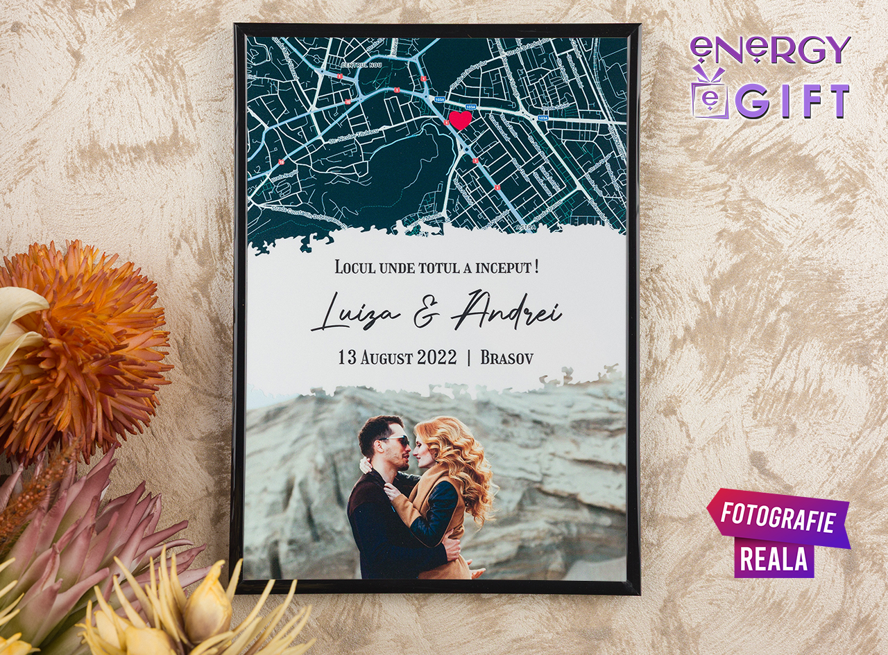 cadou personalizat cu harta cerului