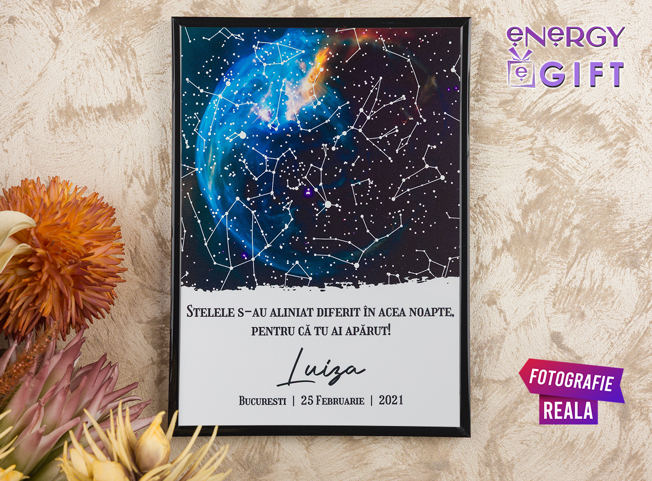 harta cerului personalizata pentru aniversare