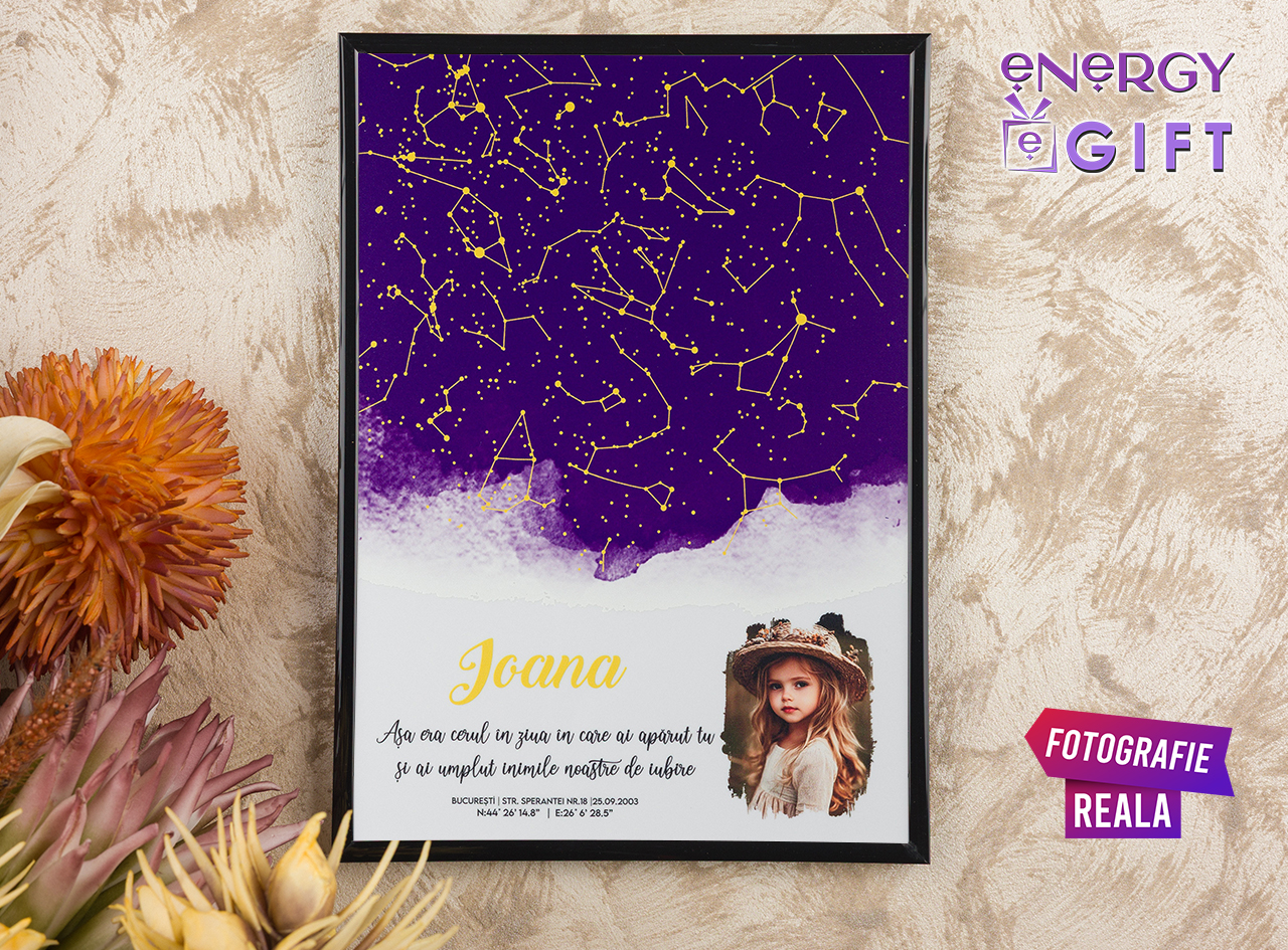 tablou personalizat nastere bebelus