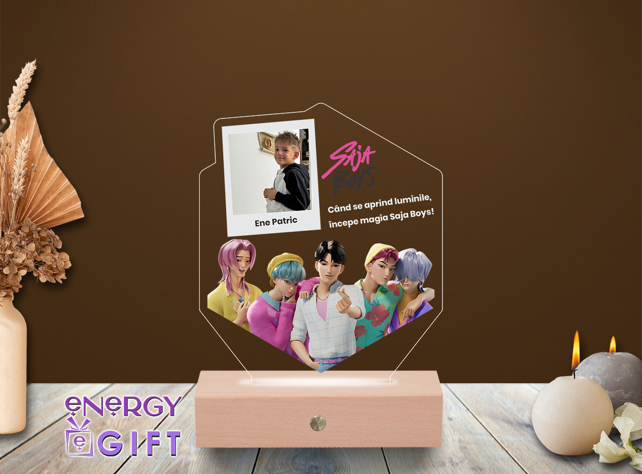 lampă LED Saja Boys cu nume personalizat