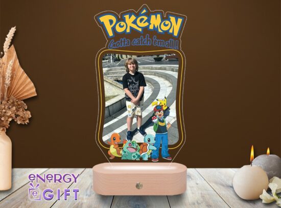 lampă LED personalizată Pokémon pentru copii