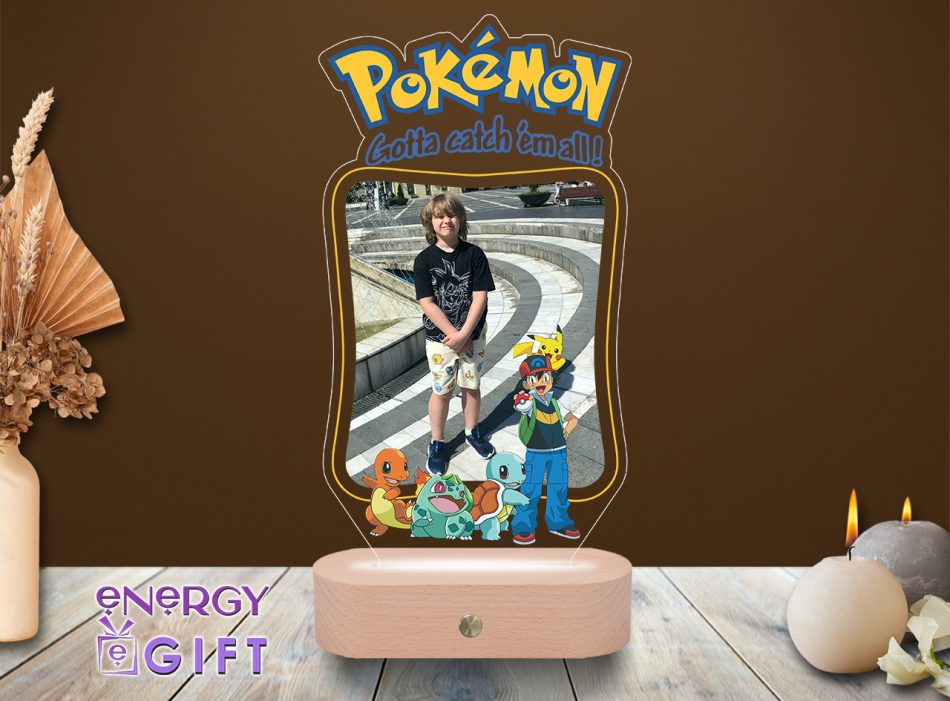 lampă LED personalizată Pokémon pentru copii