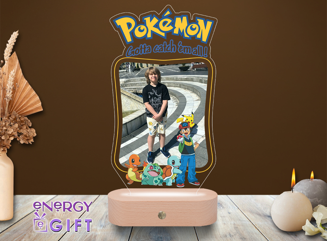 lampă LED personalizată Pokémon pentru copii