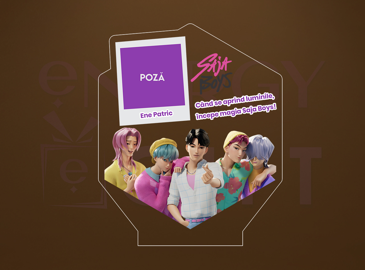 lampă LED RGB Saja Boys personalizată