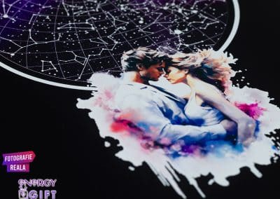 tablou harta cerului cu print uv color artistic pentru cupluri