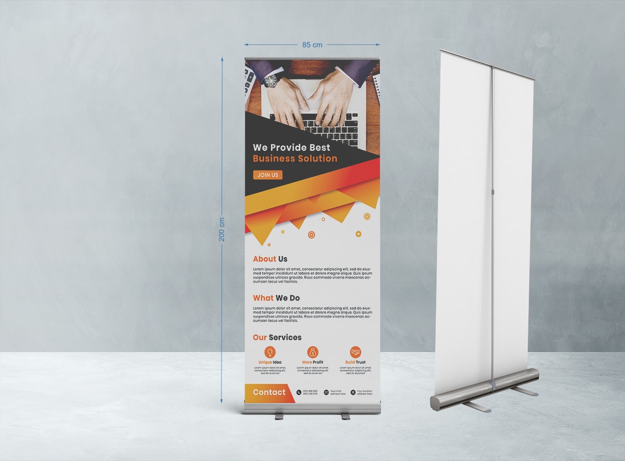 roll-up personalizat EnergyGift cu print UV profesional