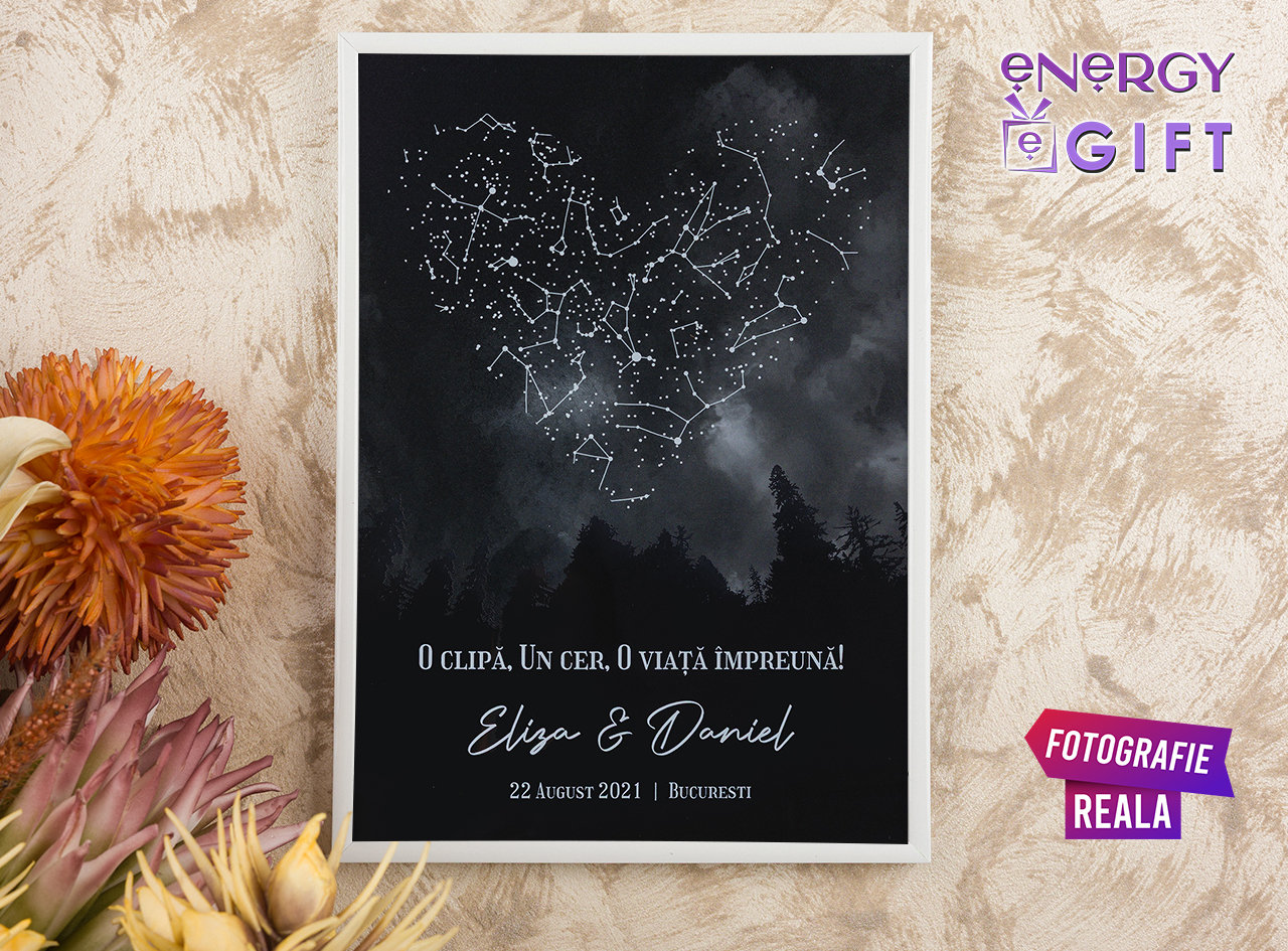 tablou romantic personalizat logodna