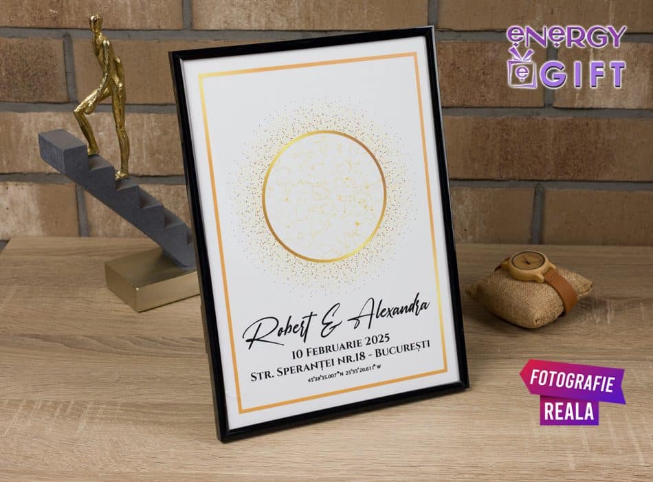 Tablou Harta Stelelor Elegant – Decor Romantic pentru Casă