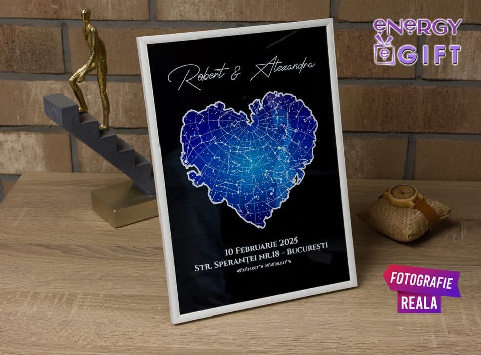 Tablou Harta Stelelor Personalizat – Decor cu Poveste