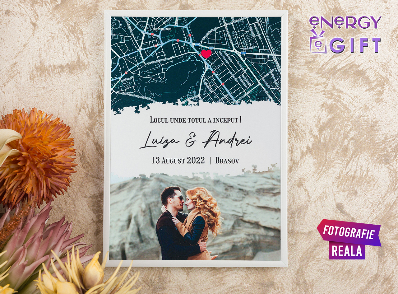 tablou personalizat cu stele pentru cuplu