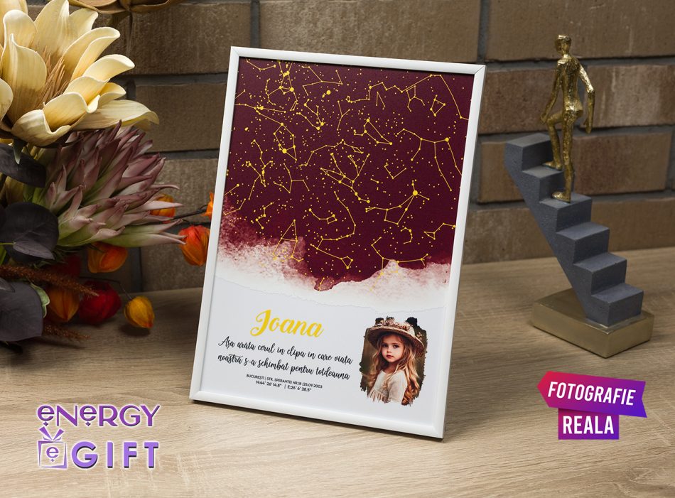 tablou personalizat harta stelelor nunta