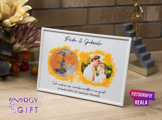 tablou personalizat harta stelelor iubirea noastra