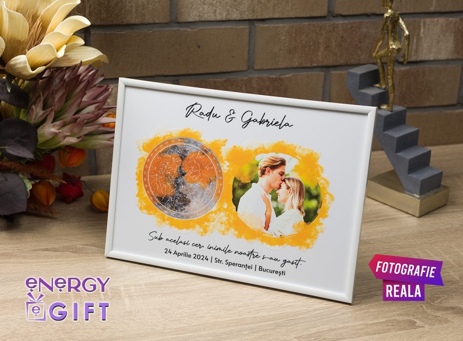 tablou personalizat harta stelelor iubirea noastra