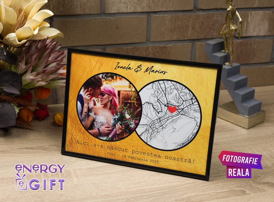 tablou personalizat sky map inceput relatie