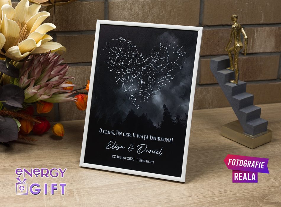 tablou personalizat sky map logodna